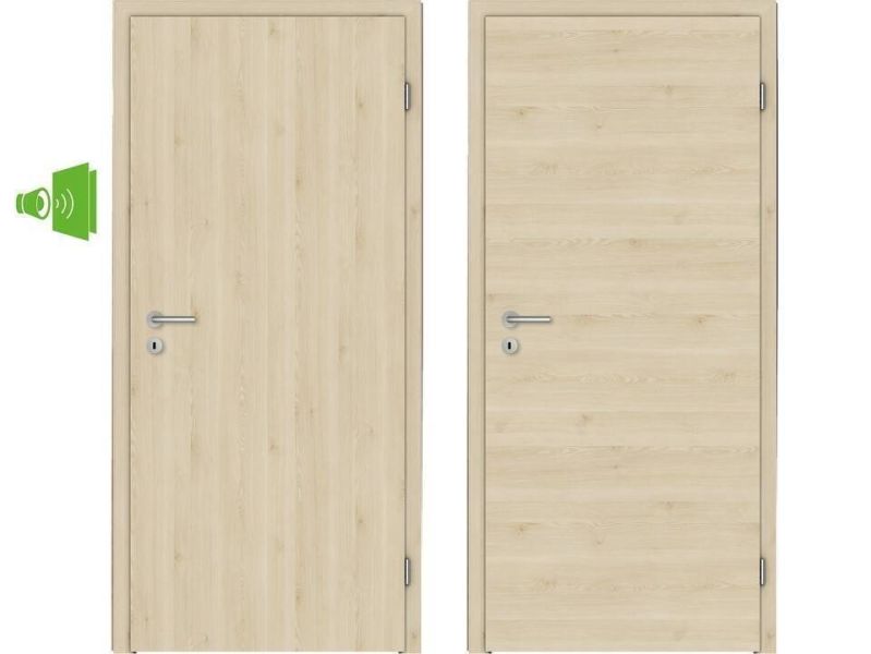 CPL Wohnungseingangstüre, Touch Oak Creme, Rundprofil