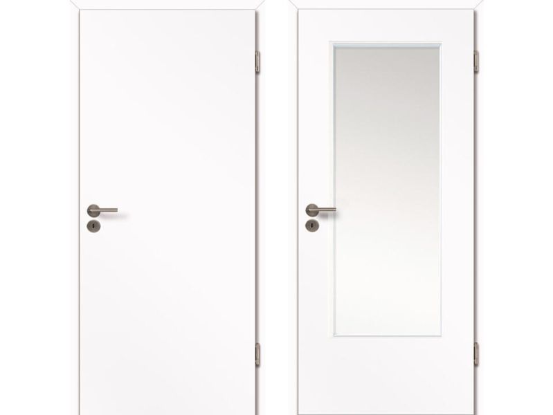 CPL Türen, Uni Arktis Weiß, Rundprofil 2-seitig (längs)