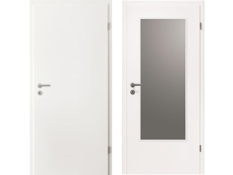 CPL Türen, glattweiß, Designkante R2
