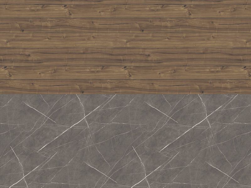 Nischenrückwandplatten K4887 AN Nuss Almond Expressive / K4892 AN Pietra Grey