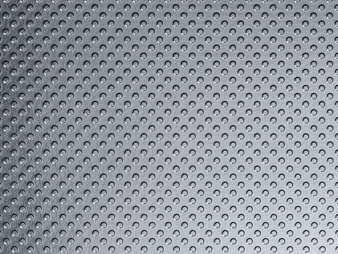 Schichtstoffplatten Alu-Relief, 856 DOTS stahl