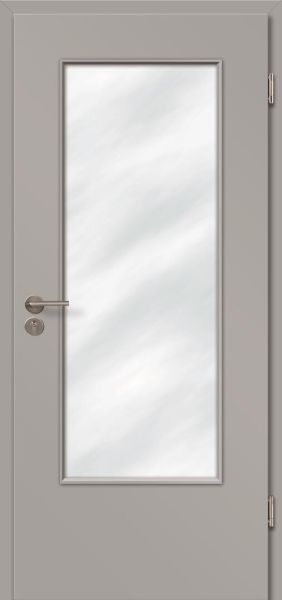CPL Türen, Flint grey, Lichtausschnitt, eckig
