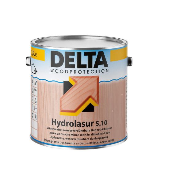 Hydrolasur 5.10, wasserverdünnbare Dünnschichtlasur für Decken und Wandelemente, farblos