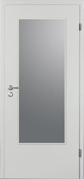 CPL Türen, nebelgrau, Lichtausschnitt, Designkante R2