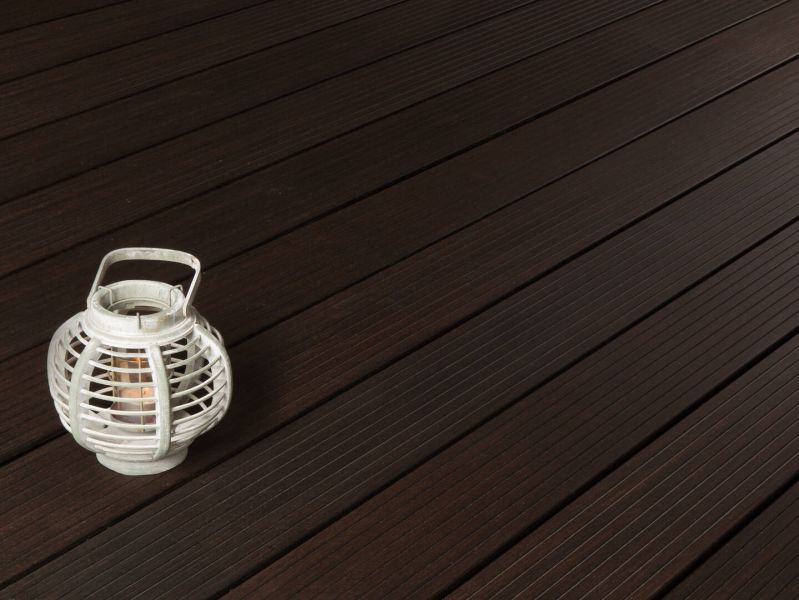 Terrassendielen Kombiprofil TerraBamboo Thermo, 1-seitig Fineline, 1-seitig glatt gehobelt, vorgeölt